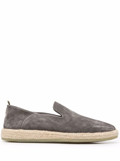 Shop Officine Creative Roped Slip-on Espadrilles In Grey