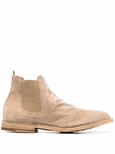 Shop Officine Creative Steple Chelsea Ankle Boots In Neutrals