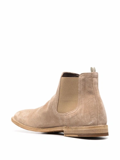 Shop Officine Creative Steple Chelsea Ankle Boots In Neutrals