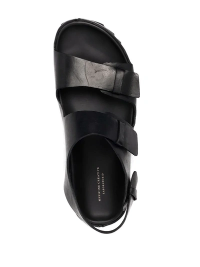 Shop Officine Creative Agora Double Strap Sandals In Black