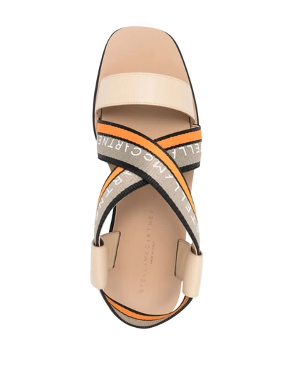 Shop Stella Mccartney Sneakelyse Platform Sandals In Neutrals