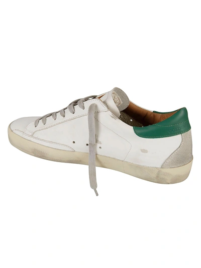 Shop Golden Goose Sneakers In White Ice Green