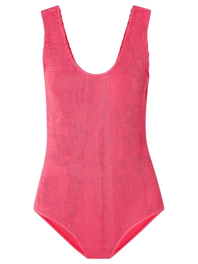 Shop Bottega Veneta One Piece Scoopneck Swimsuit In Pink