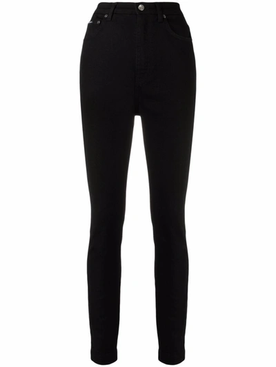 Shop Dolce & Gabbana Black Cotton Jeans