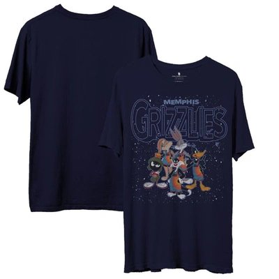 Shop Junk Food Navy Memphis Grizzlies Space Jam 2 Home Squad Advantage T-shirt