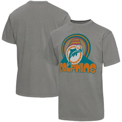 Shop Junk Food Graphite Miami Dolphins Wonderland Infinity Vibe T-shirt