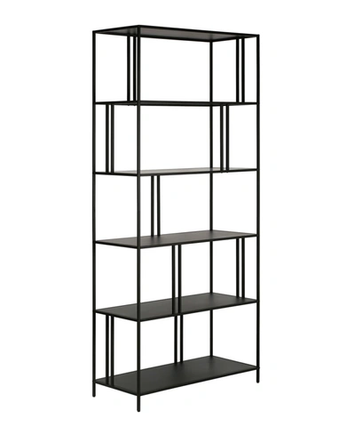 Shop Hudson & Canal Ernest 34" Wide Bookcase In Blackened Bronze