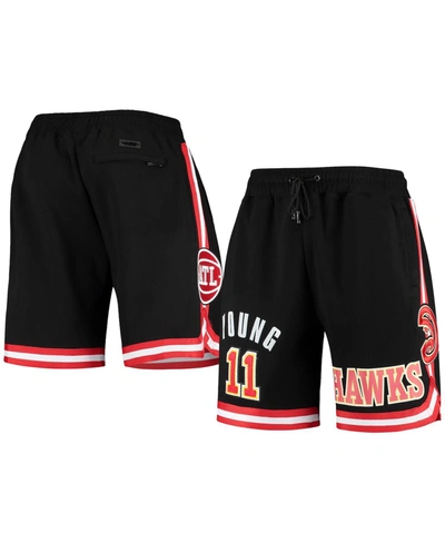 Shop Pro Standard Men's Trae Young Black Atlanta Hawks Historic Logo Player Shorts