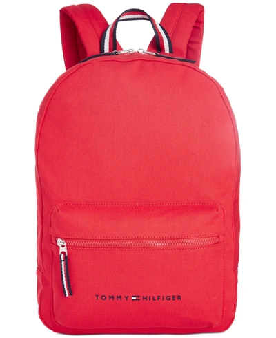Shop Tommy Hilfiger Men's Jackson Canvas Backpack In Apple Red