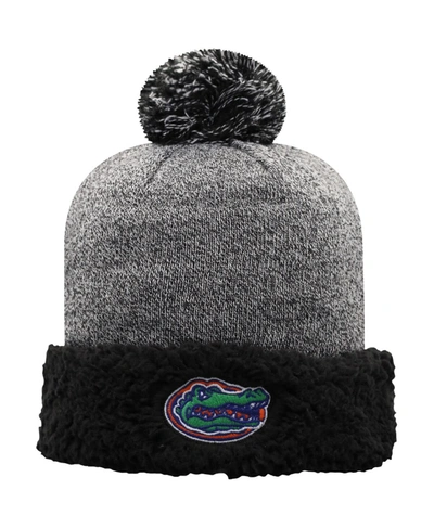 Top Of The World Women's Black Florida Gators Snug Cuffed Knit Hat With Pom In Black