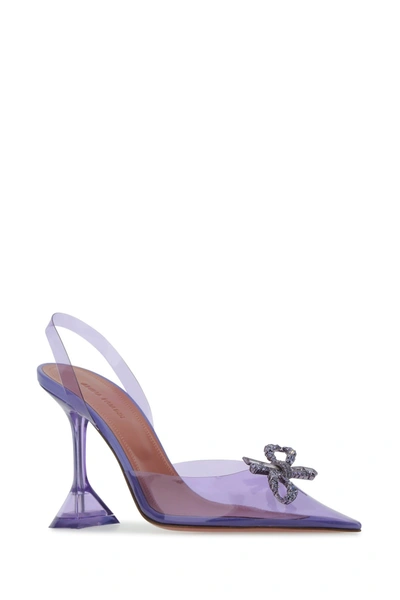 Shop Amina Muaddi Purple Pvc Rosie Pumps Purple  Donna 39