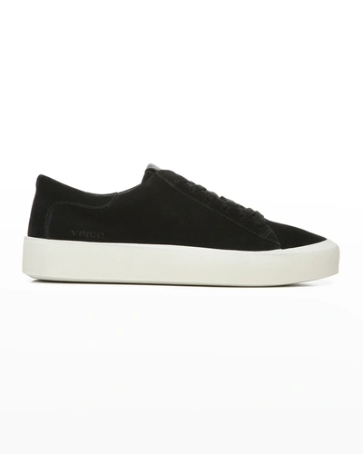 Shop Vince Gabi Lace-up Sneakers In Black