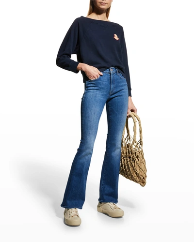 Shop Mother The Weekender Flare Jeans In First Mate