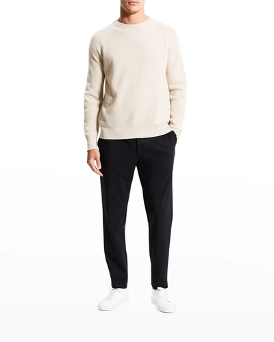 Shop Theory Men's Toby Cashmere Crew Sweater In Peyote