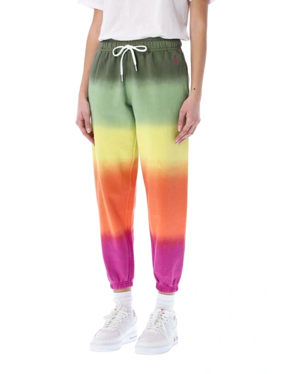 Shop Polo Ralph Lauren Tie Dye Jogging Pants In Multi