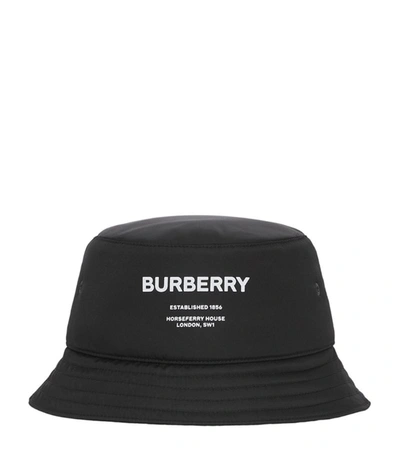Shop Burberry Horseferry Print Bucket Hat In Black