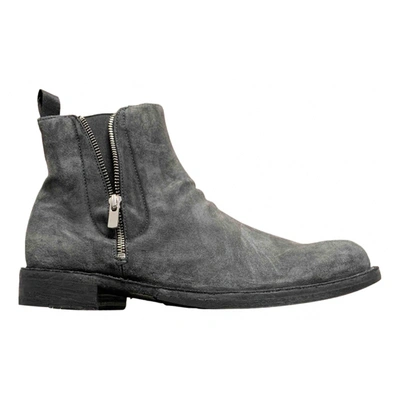 Pre-owned Officine Creative Boots In Grey