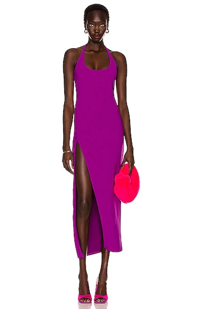 Shop Attico Corinne Dress In Violet