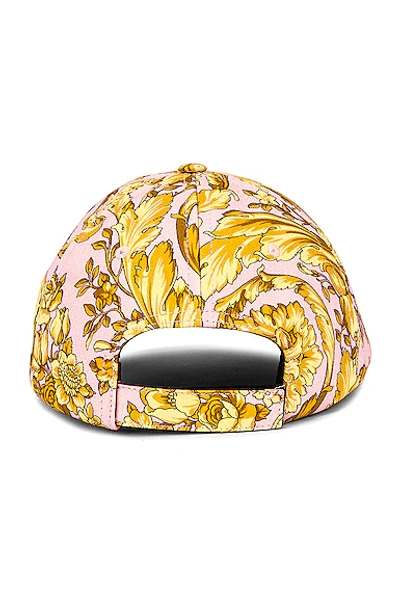 Shop Versace Barocco All Over Hat In Candy & Oro
