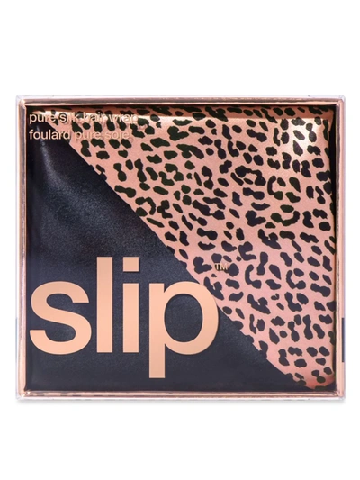 Shop Slip Women's  Pure Silk Hair Wrap In Wild Leopard