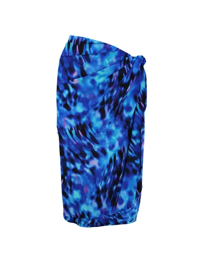 Shop Miraclesuit Swim Cloud Leopard Sarong In Blue