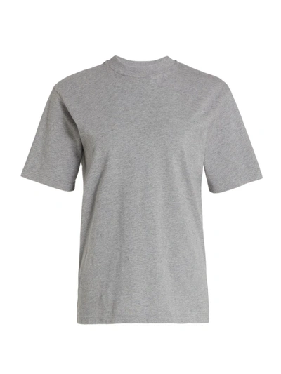 Shop Off-white Women's Diag Graphic T-shirt In Melange Grey
