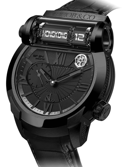 Shop Jacob & Co. Men's Epic Sf24 Racing Grade 5 Black Titanium Watch
