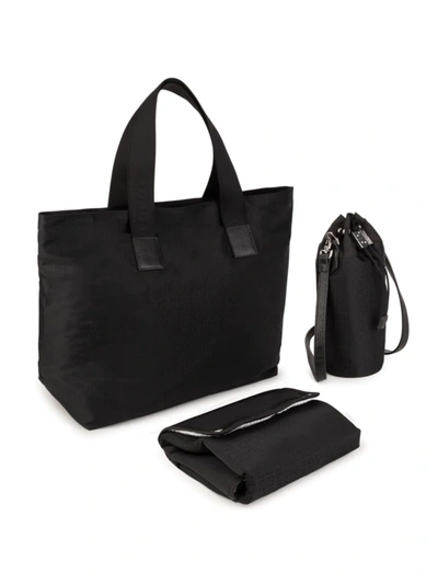 Shop Givenchy Logo Jacquard Changing Bag In Black