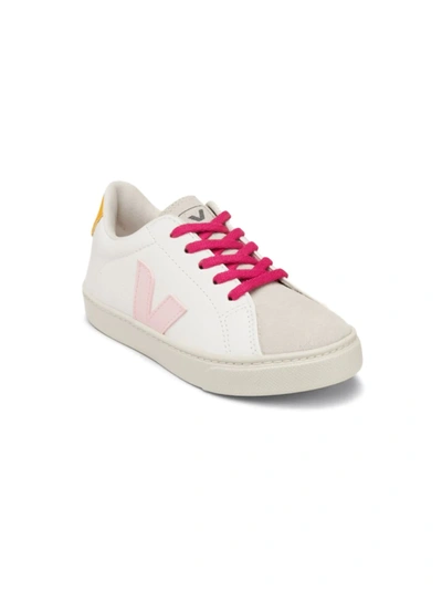 Shop Veja Little Girl's & Girl's Small Esplar Sneakers In White