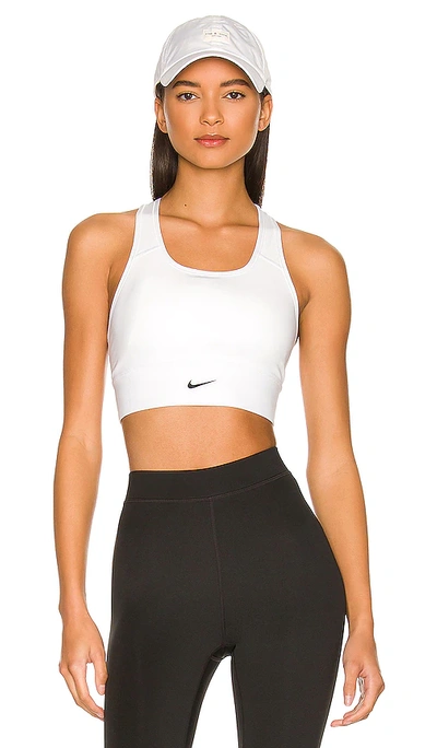 Shop Nike Longline Sports Bra In White