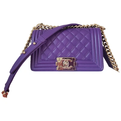 Chanel Boy Bag light purple , Medium size , perfect condition , neuf Leather  ref.194430 - Joli Closet