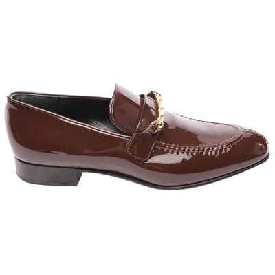 Pre-owned Joseph Leather Flats In Brown
