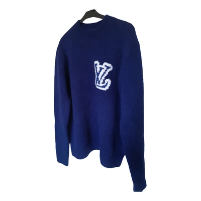 Pre-owned Louis Vuitton Wool Jumper In Blue
