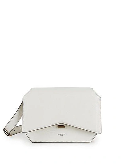 Shop Givenchy New Line Lizard Shoulder Bag In White