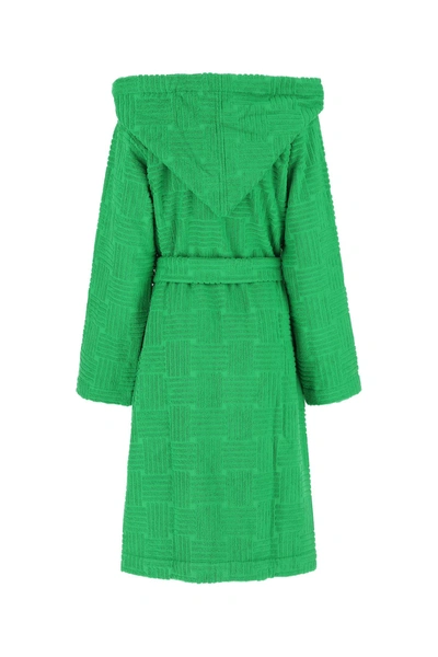 Bottega Veneta Bademantel Aus Baumwoll-frottee Mit Intreccio Muster
