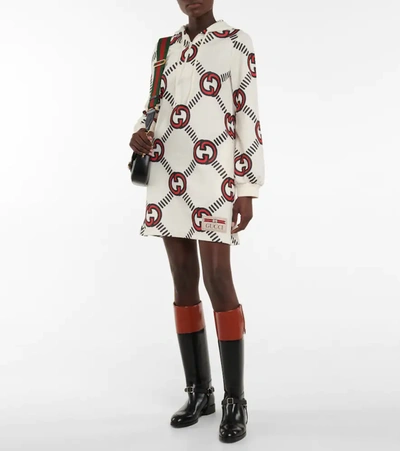 Buy Gucci Interlocking G Jersey Shorts 'Bright Zircon/Ivory/Orange' -  673308 XJDU1 4628