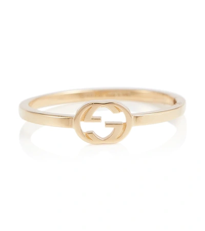 Shop Gucci Gg 18kt Gold Ring In Oro Giallo