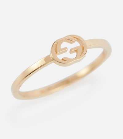 Shop Gucci Gg 18kt Gold Ring In Oro Giallo