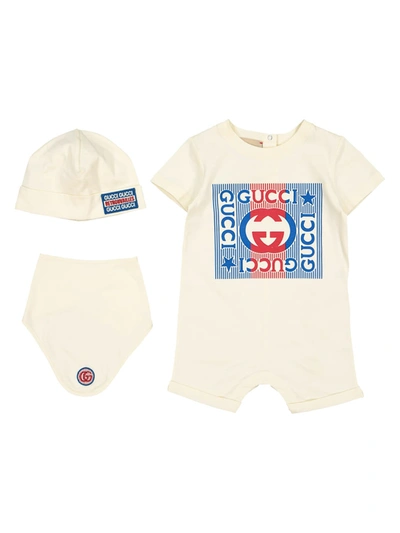 Shop Gucci Kids Clothing Set For Boys In White