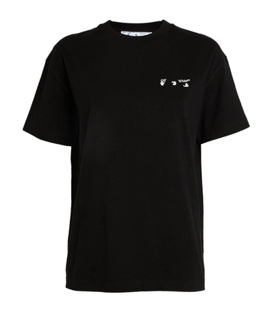 Shop Off-white Swimming Man Logo T-shirt In Black