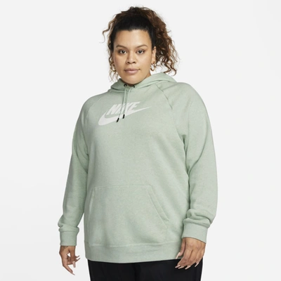 Shop Nike Sportswear Essential Women's Hoodie In Seafoam,heather,white