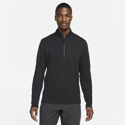 Shop Nike Men's Dri-fit Victory Half-zip Golf Top In Black