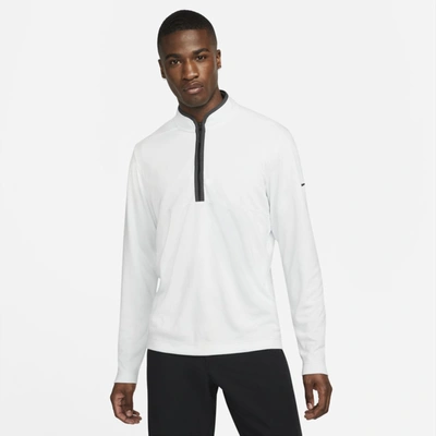Shop Nike Men's Dri-fit Victory Half-zip Golf Top In Grey