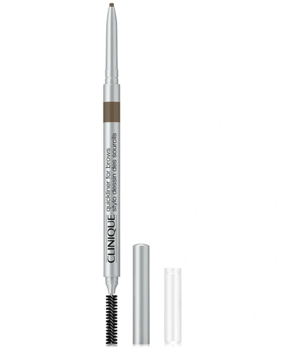 Shop Clinique Quickliner For Brows Eyebrow Pencil, .28 Oz. In Soft Brown