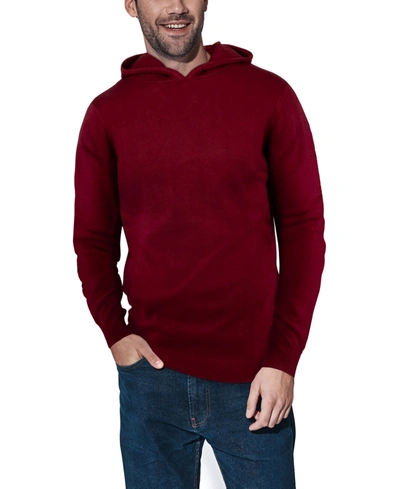 Shop X-ray Men's Basic Hooded Midweight Sweater In Oxblood