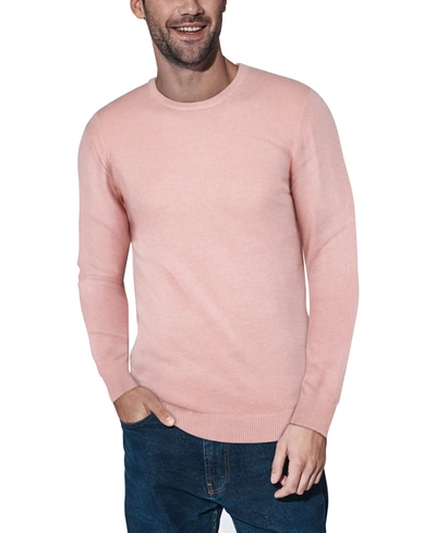 Shop X-ray Men's Basic Crewneck Pullover Midweight Sweater In Light Pink