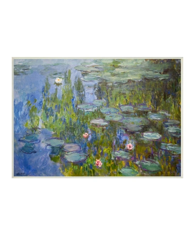 Shop Stupell Industries Monet Impressionist Lilly Pad Pond Painting Wall Plaque Art, 10" X 15" In Multi-color