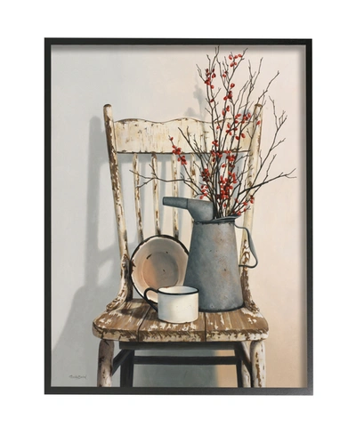 Shop Stupell Industries Retro Rustic Things Neutral Painting Black Framed Giclee Texturized Art, 16" X 20" In Multi-color