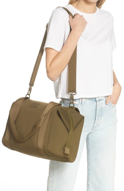 Shop Dagne Dover Landon Medium Neoprene Carryall In Dark Moss