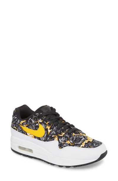Shop Nike Air Max 1 Qs Sneaker In White/ University Gold/ Black